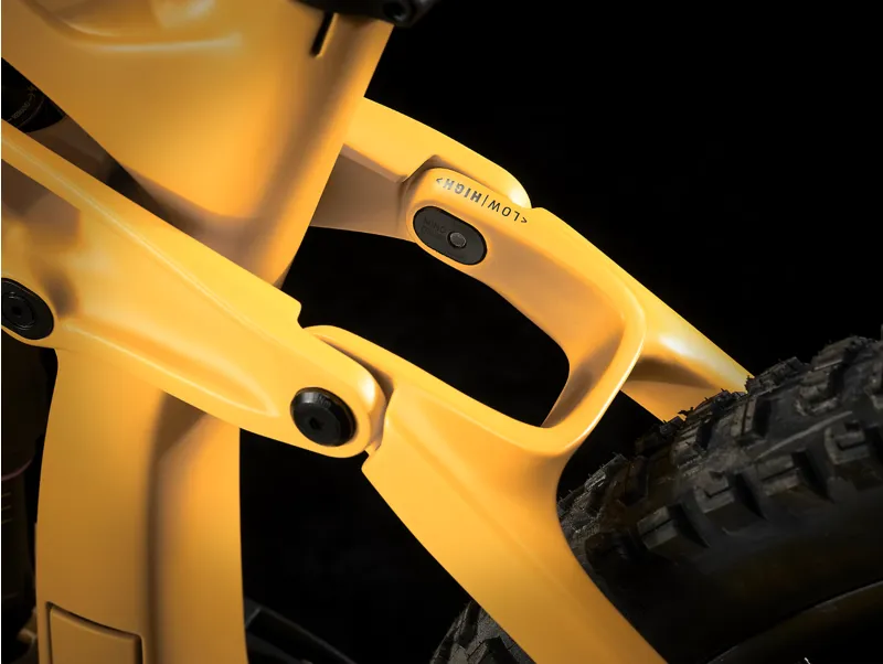 Trek Rail 9.8 XT Gen 4 Full Suspension Electric Mountain Bike 2024 in Baja Yellow-4